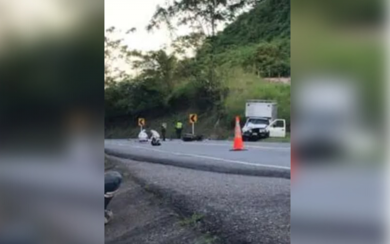 Motorizado fallecido en la vía Río Ermitaño – La Lizama