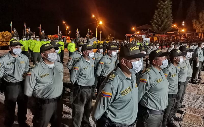En el Chicamocha celebraron los 130 años de la Policía