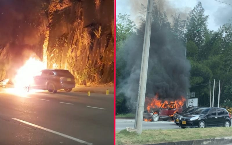 Cero y van dos: carros incendiados a la orden del día