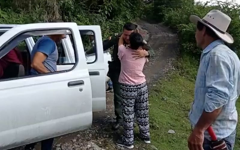 Miguel encontró un ‘Ángel’ en la Policía: lo rescataron