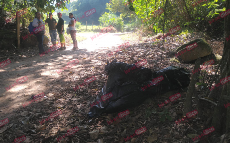 Gran susto en El Pilón de Girón por cuerpo en una bolsa