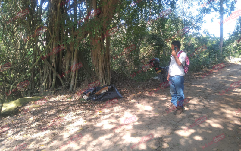 Gran susto en El Pilón de Girón por cuerpo en una bolsa