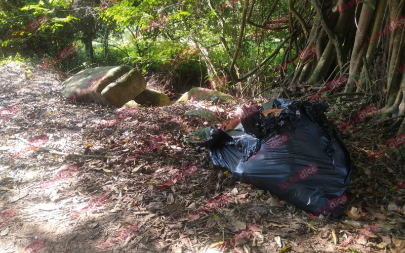 Gran susto en El Pilón de Girón por cuerpo en una bolsa