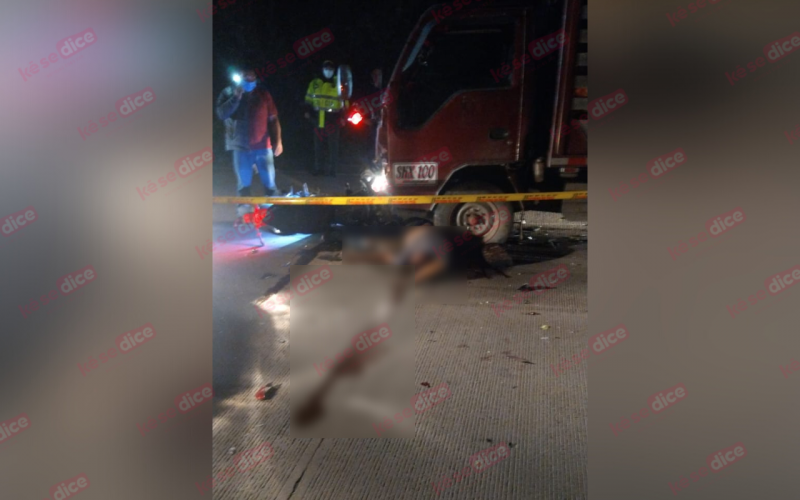 Murió motorizado en la vía de El Cerrito a Concepción