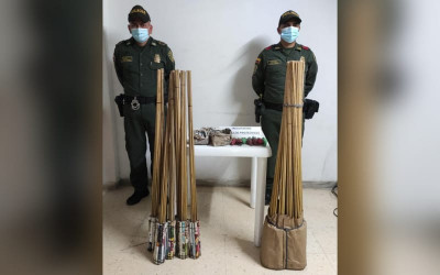 Incautan más de 23 kilos de pólvora en Santander