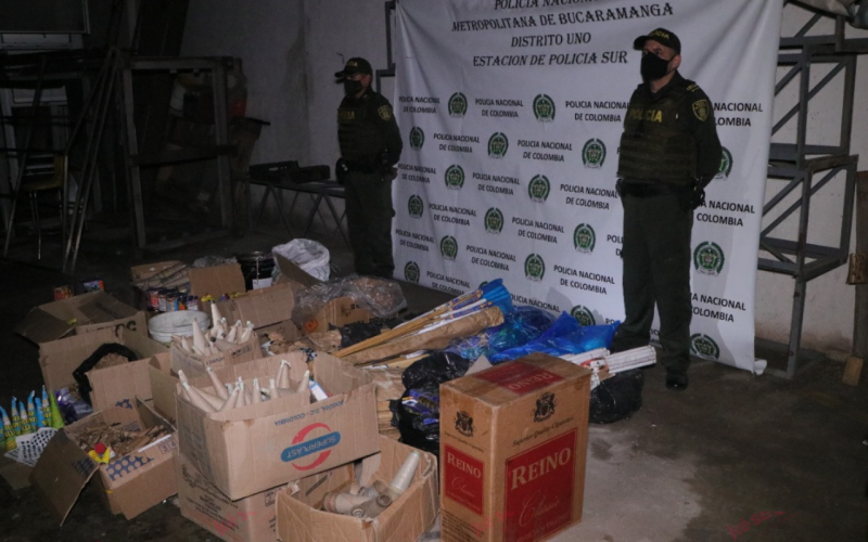 Descubren primera fábrica clandestina de pólvora