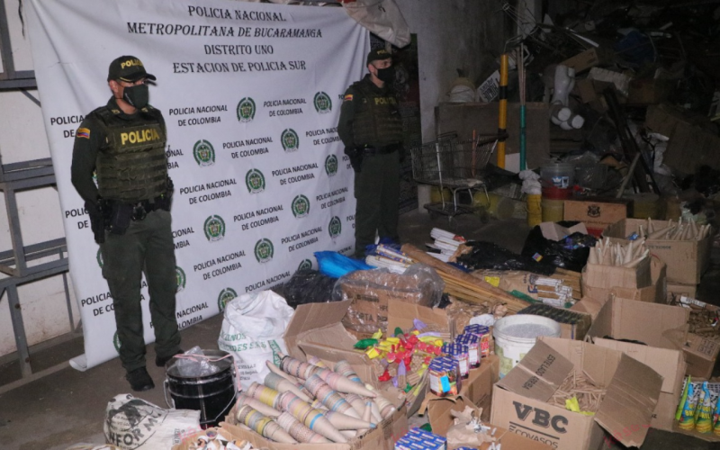 Descubren primera fábrica clandestina de pólvora