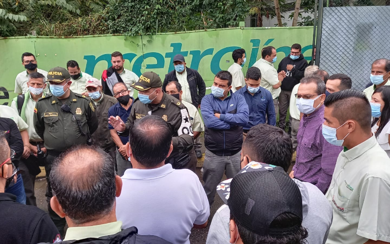 Conductores de Movilizamos paralizaron a Metrolínea