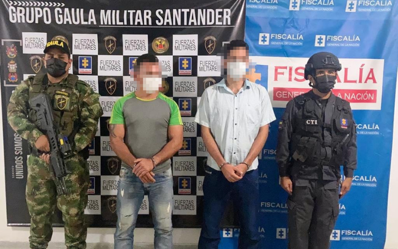 ¡Estaban cobrando una extorsión en Girón!