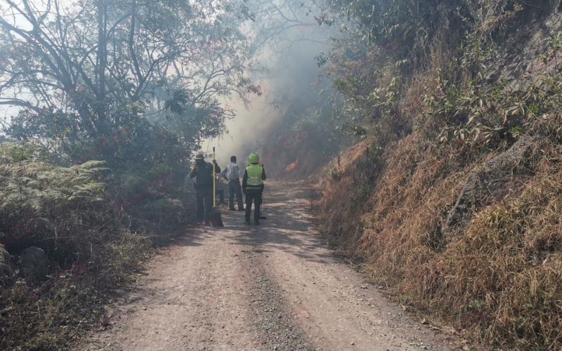 Gran fuego en zona rural de San Andrés, Santander