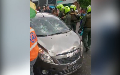 Conductor en presunta embriaguez arrolló a cinco peatones