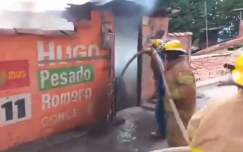 Se les quemó la casa en vísperas de Navidad en San Gil