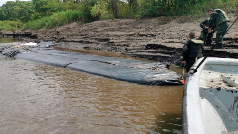 Navegaban por el río Opón con Acpm robado