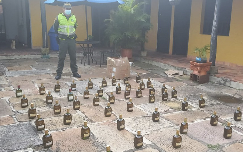 Más de 12 millones incautados en licor de contrabando