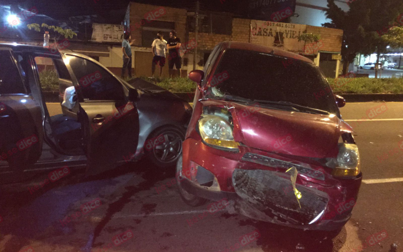 Accidente múltiple en la autopista de Piedecuesta