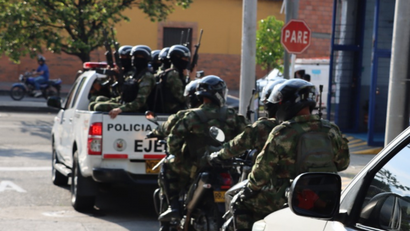 Más de 200 soldados patrullan las calles de Bucaramanga