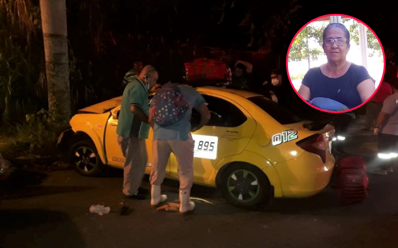 Murió doña Marina a causa de un choque en taxi