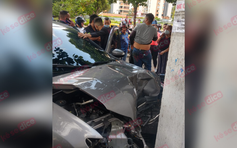 Aparatoso accidente ocurrido en sector Real de Minas