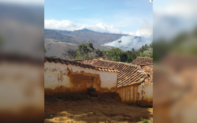 Video: Fuego en zona rural de Zapatoca, Santander