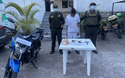 Recuperan moto que había sido robada en Floridablanca