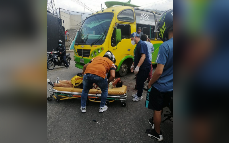 Video: Ciclista accidentado en el Norte de Bucaramanga