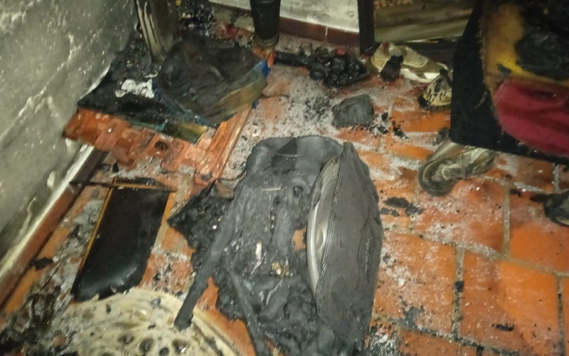 Ardió una habitación de hotel en el municipio de Curití