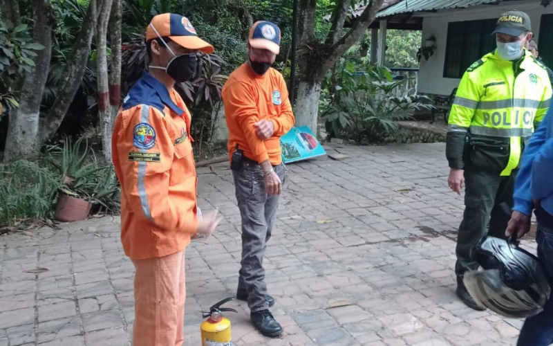 Ardió una habitación de hotel en el municipio de Curití