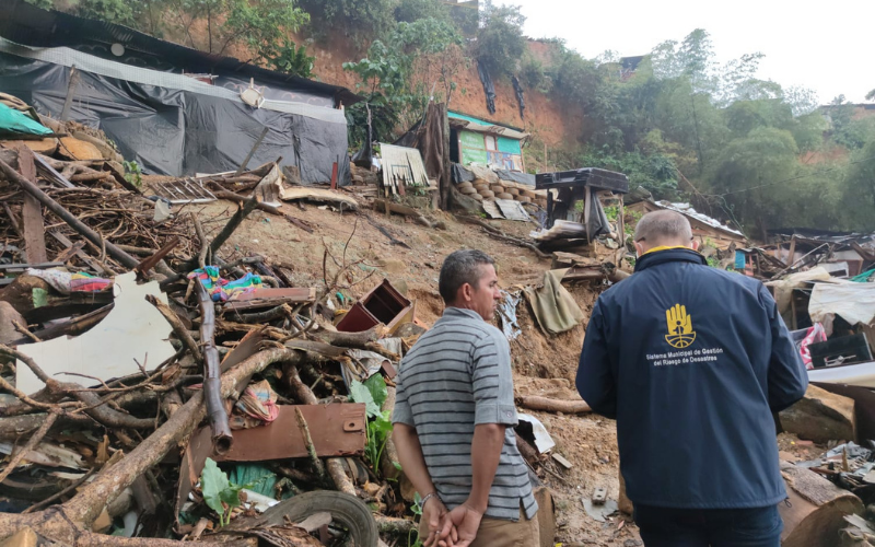 Emergencias por intensas lluvias en Bucaramanga