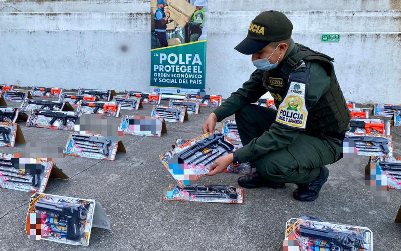 Aprehendieron juguetes bélicos en el Área Metropolitana