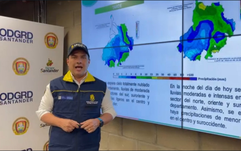 Recomiendan estar alertas por lluvias en Santander