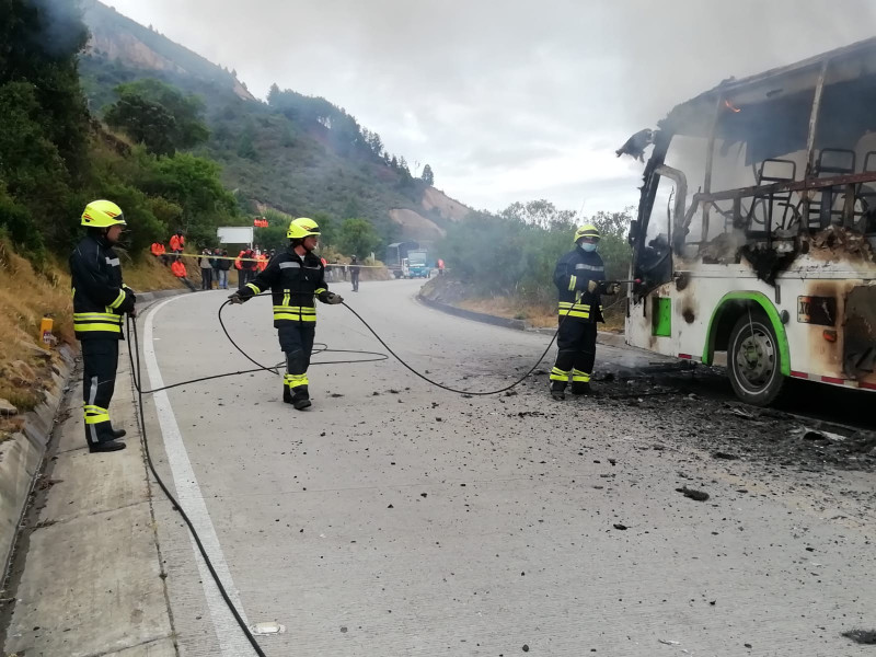 Se incendió bus en el municipio de El Cerrito