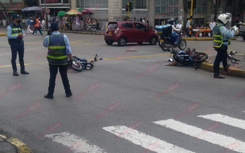 Día accidentado en la carrera 15 con 36 de Bucaramanga