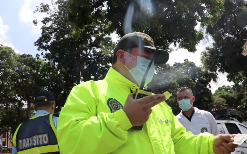 Policía hizo intervención en el parque Centenario