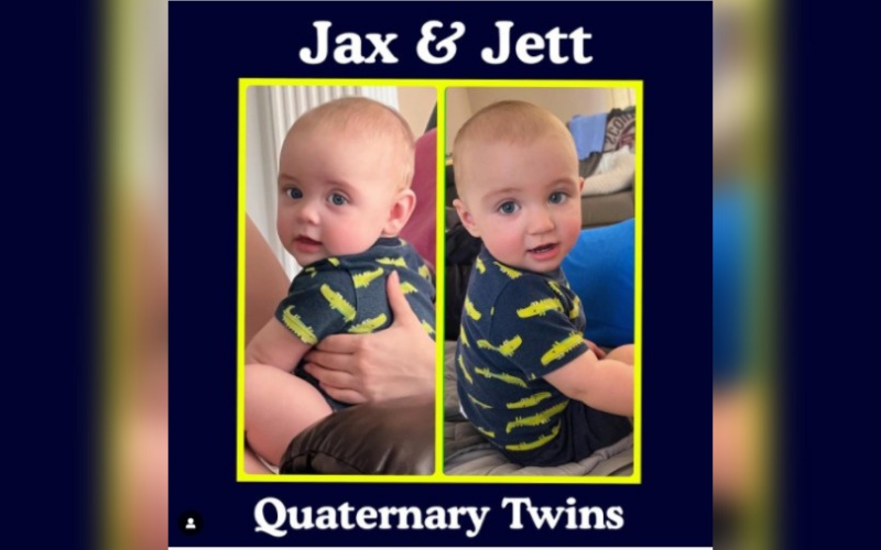 La historia de los bebés que son primos y gemelos a la vez