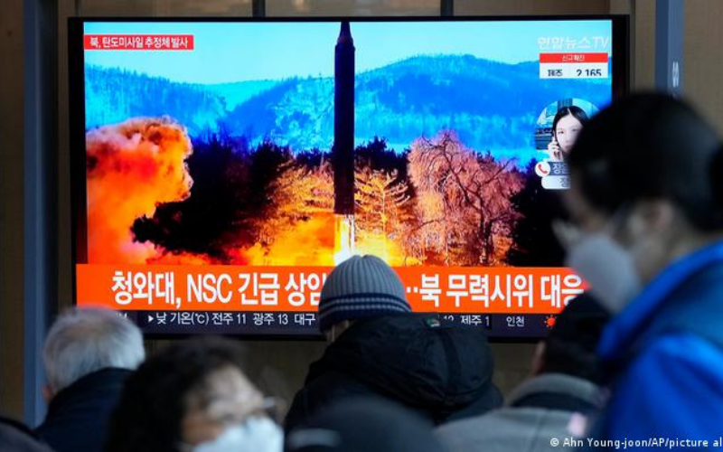 Tensión en Asia, Corea del Norte lanzó un misil balístico al mar de Japón