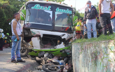 Murió una de las heridas del choque de un bus en el Norte