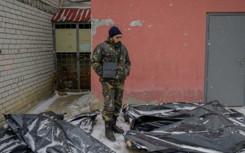 Morgues al tope en Ucrania por muertos de guerra