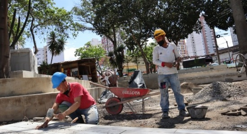 Va en un 61% la renovación del parque La Concordia