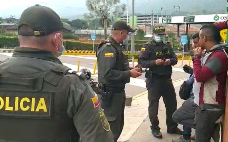 La Policía se tomó con controles el sector de Chimitá