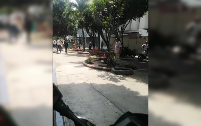 Centro de Cúcuta registró disturbios entre comerciantes y Esmad