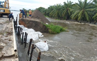 Inundaciones en Puerto Wilches por subida del río