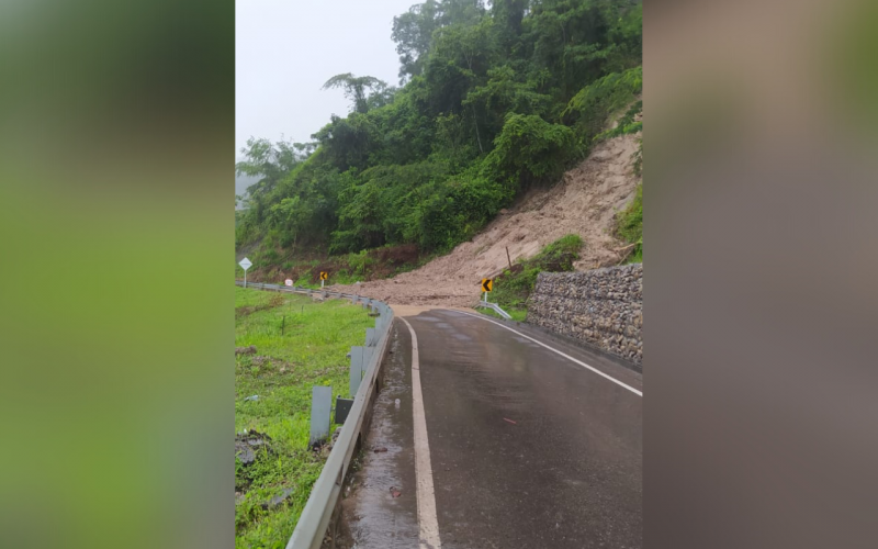 Derrumbe bloqueó la vía Bucaramanga - Barrancabermeja