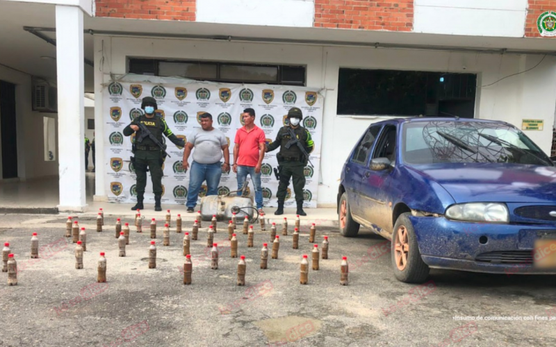 Capturados llevando 18 kilitos de cocaína