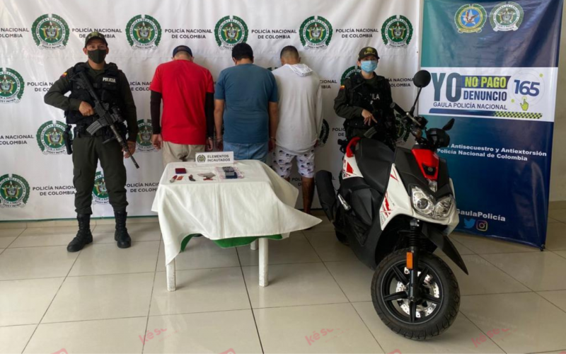 Atraparon a seis extorsionistas y ladrones de motos