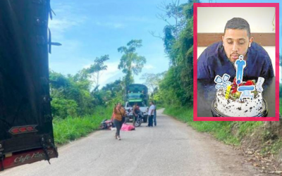 Motorizado bumangués murió vía a San Vicente de Chucurí