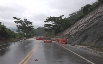 Alud bloquea la vía Bucaramanga – Barrancabermeja