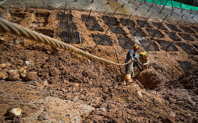 Muro de contención en Fátima avanza en 89 por ciento