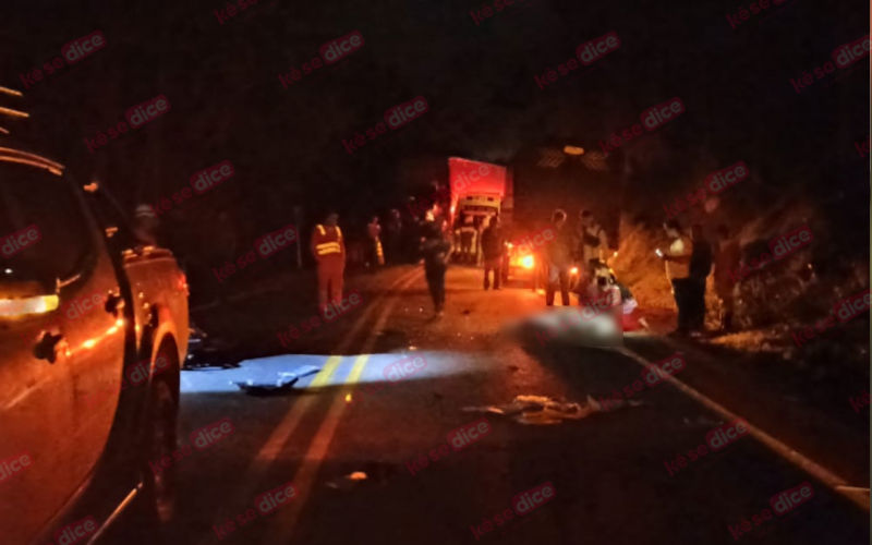 Mortal accidente de motorizado vía San Gil–Bucaramanga