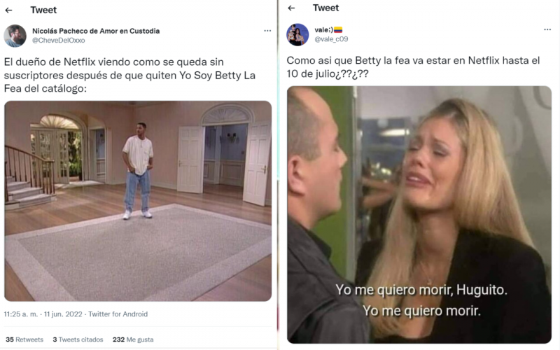 Netflix anunció que retirará ‘Betty la fea” y estallaron los memes