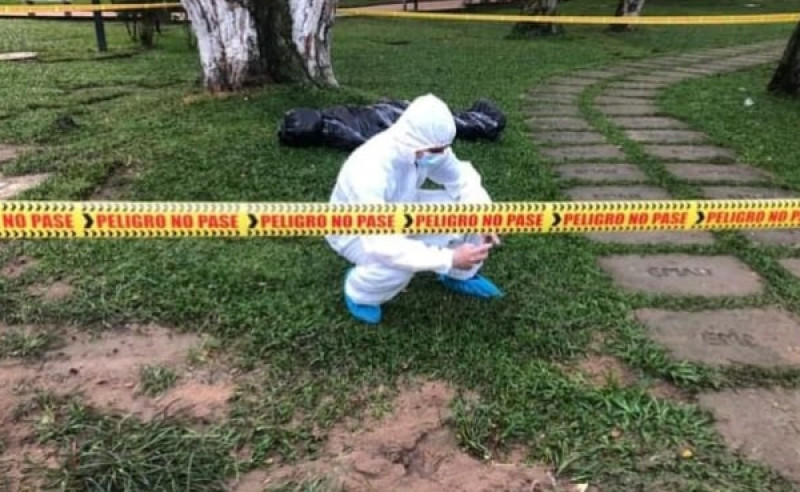 Susto por falsos cadáveres en bolsas en Bucaramanga